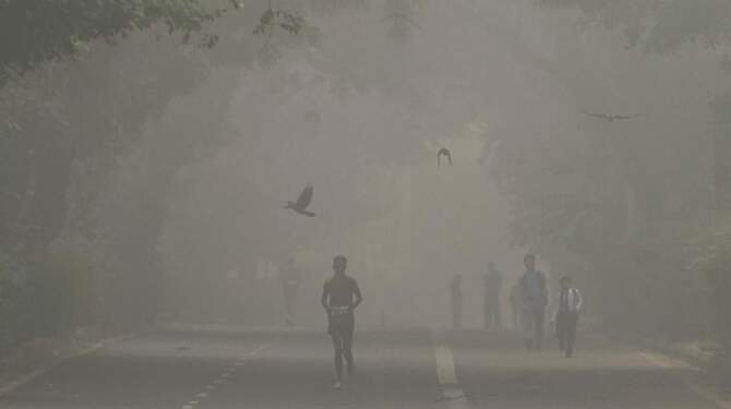 Foto: Polusi udara sangat parah di New Delhi, India.