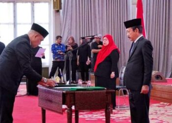 Resmi Dilantik, Pj Bupati Langkat Faisal Hasrimy Jabat Kadinkes Sumut