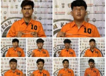 Polisi Bekuk 10 Anggota Geng Motor di Belawan
