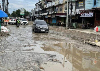 Jalan Sunggal Medan Rusak Parah, Ini Penampakannya