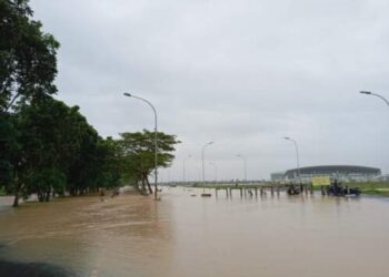 Jalan ke Bandara Kualanamu-Sport Center Tenggelam