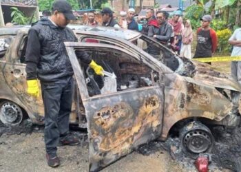 Mobil Timses Calon Bupati Aceh Timur Dibakar, Polisi Turun Tangan