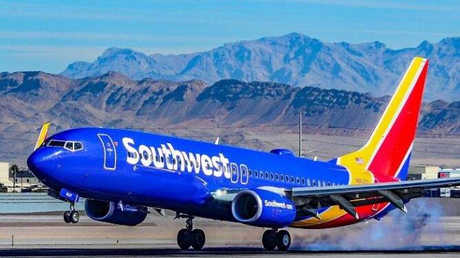 Foto: Pesawat Southwest Airlines.