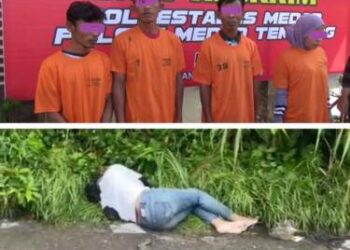 Kasus Pembunuhan Wanita di Tembung Terungkap, 4 Pelaku Ditangkap