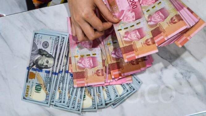 Foto: Nilai tukar rupiah menguat 0,19 persen ke Rp15.802 per dolar AS pada Kamis (7/11) pagi di tengah kemenangan Donald Trump dalam Pilpres AS.