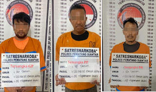 Polisi Ringkus 3 Penyalahguna Narkoba di Siantar