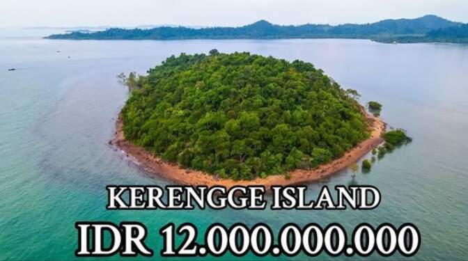 Foto: Pulau Kerengge yang disebut berada di wilayah Kepri.