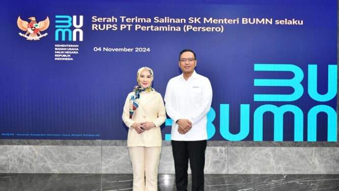 Foto: Simon Aloysius Mantiri Jadi Dirut Pertamina Gantikan Nicke Widyawati.
