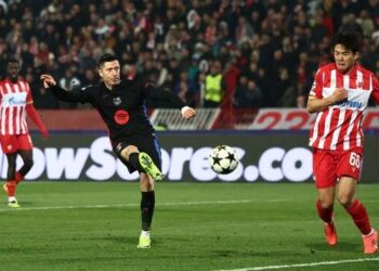 Liga Champions: Barcelona Bantai Crvena, PSG Tumbang