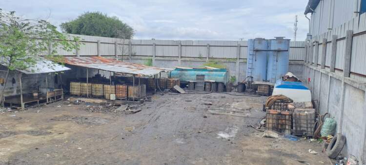 Foto: Gudang SPBU Mandala Medan.