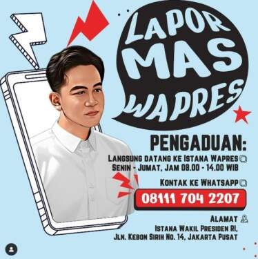 Akun Instagram Gibran Rakabuming Raka.