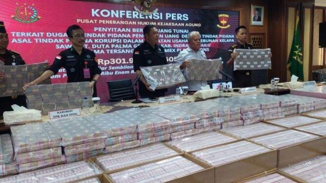 Kejagung sita lagi uang Rp301 miliar di kasus Duta Palma.