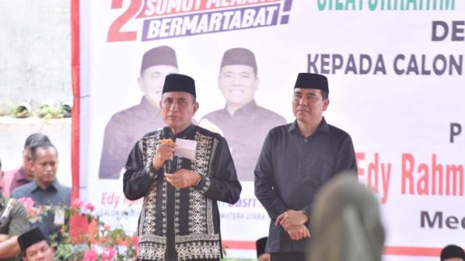 Foto: Edy-Hasan siapkan gugat hasil Pilgub Sumut 2024 ke MK.