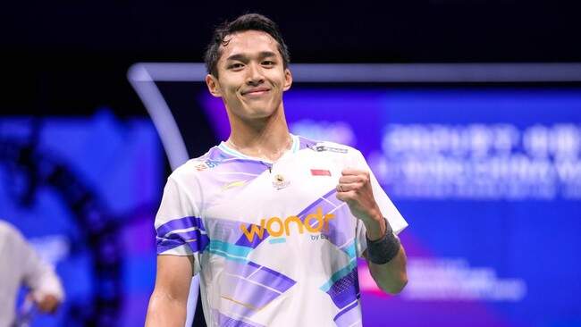 Foto: Jonatan Christie akan tampil di babak semifinal BWF World Tour Finals 2024.