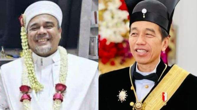 Foto: Habib Rizieq Shihab dan Jokowi.