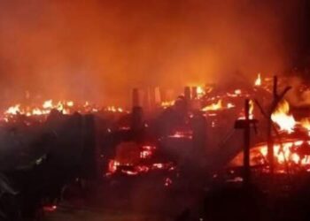 Puluhan Rumah di Madina Hangus Dilalap Api