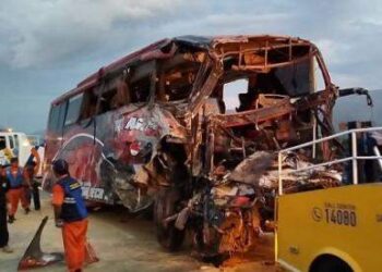 Tragis! Kecelakaan di Tol, Empat Orang Tewas