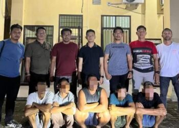 5 Pria Maling 850 Bebek di Sergai ‘Dikandangkan’ Polisi