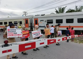 Foto: KAI Divre I Apresiasi Pemprov Sumut Bangun Palang Pintu dan Pos Jaga Perlintasan di Tanjung Balai 1