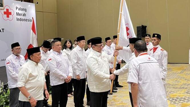 Foto: Pelantikan PMI kubu Agung Laksono.