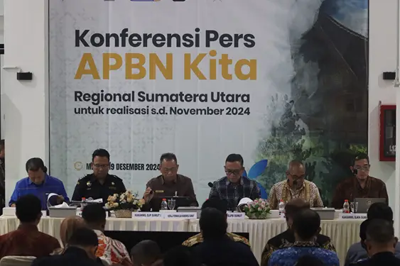 Foto: Pemaparan capaian kinerja APBN Sumatera Utara hingga November 2024.(Dok: Perwakilan Kemenkeu Sumut)