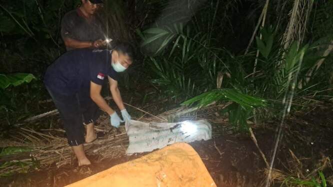 Foto: Penemuan mayat pelajar SMP di dalam karung di Sergai.