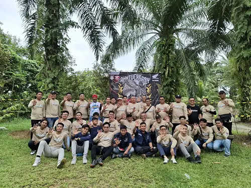 Para biker Honda ADV Indonesia (HAI) chapter Medan menggelar perayaan anniversary yang ke-5 pada Minggu, 22 Desember 2024.(Istimewa)