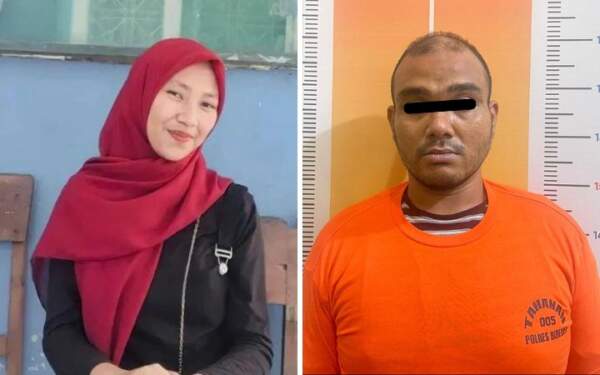 Foto: Rahmat disebut membunuh korban Siti Alia Humaira (21) karena merasa sakit hati.