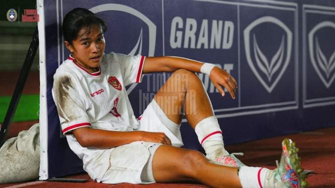 Foto: Reva Octaviani pemain terbaik Piala AFF Wanita 2024.