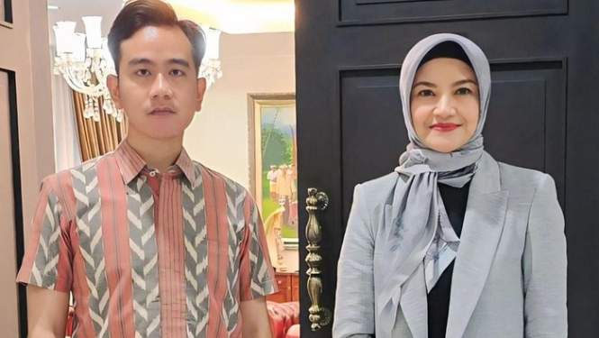 Foto: Tina Talisa mengunggah foto bersama Wapres Gibran Rakabuming Raka.
