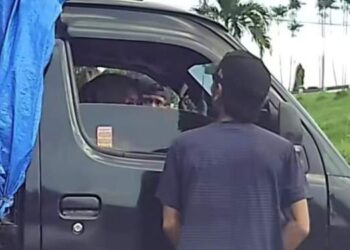 Viral! Preman Rampas Kartu Tol di Bandar Selamat