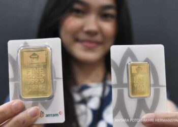 Harga Emas Antam di Medan Turun