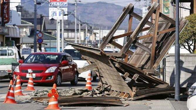 Foto: Kerusakan akibat gempa bumi.