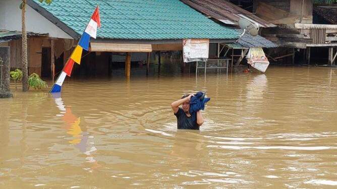 Foto: Banjir di Kabupaten Aceh Tamiang, Aceh.
