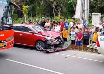 Yaris Tabrak 2 Motor di Jalan Bandara Kualanamu, Ini Penampakannya