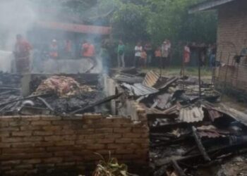 Rumah di Tanah Jawa Simalungun Terbakar