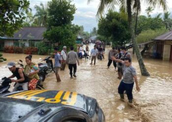 Puluhan Rumah di Padang Lawas Tergenang Banjir
