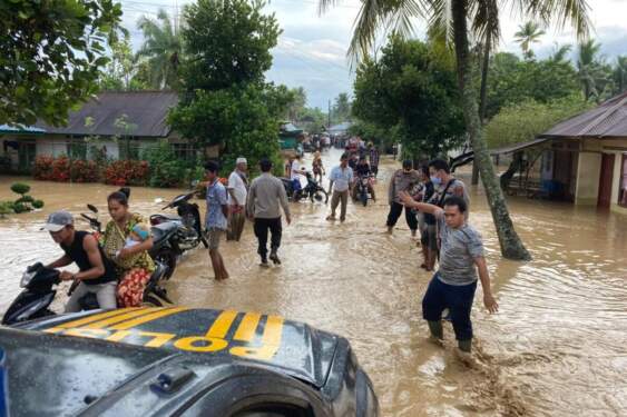 Foto: Banjir di Padang Lawas.