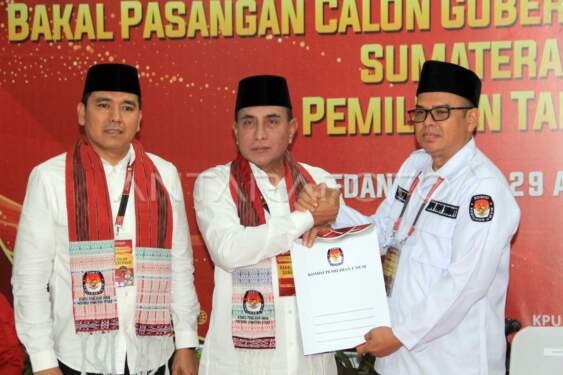Foto: Pasangan calon gubernur dan wakil gubernur Edy Rahmayadi-Hasan Basri Sagala.