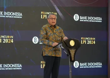 Gubernur Bank Indonesia, Perry Warjiyo, pada peluncuran LPI 2024.(Dok:Bank Indonesia)