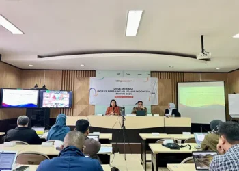 Center for Economic Development Studies (CEDS) Universitas Padjadjaran mengeluarkan hasil Indeks Persaingan Usaha Tahun 2024 sebagai indikator kinerja persaingan usaha nasional Selasa 07 Januari 2025 di Bandung.(Dok:KPPU)