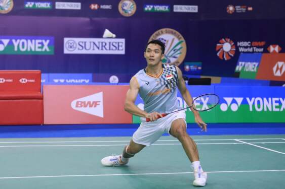 Foto: Jonatan Christie akan berlaga di semifinal Indonesia Masters 2025.