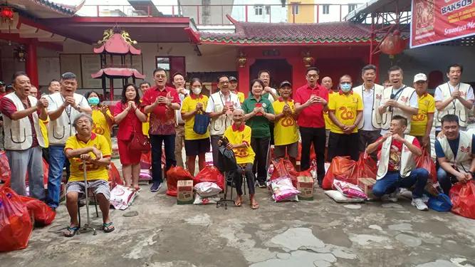 Foto: Sambut Imlek, Keluarga Besar Cinta Kasih 88 Salurkan 160 Paket Sembako 2