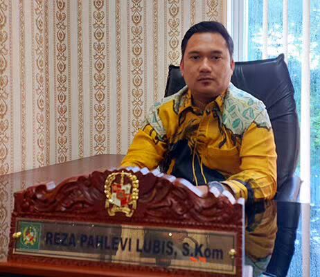 Foto: Ketua Komisi I DPRD Medan Reza Pahlevi Lubis.