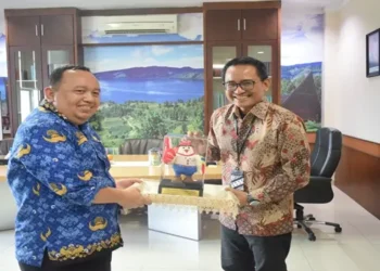 Kepala KPPU Kanwil I Medan Ridho Pamungkas beserta tim melakukan kunjungan kerja ke BPS Sumut, Jum'at 17 Januari 2025.(Dok:KPPU Kanwil I)