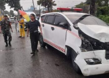 Sejumlah Kendaraan Terlibat Kecelakaan Beruntun di Jalan Medan-Siantar