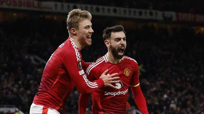Foto: Manchester United menang dramatis atas Rangers FC di Liga Europa.
