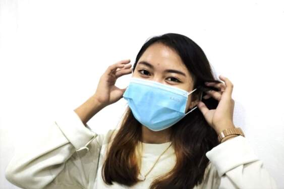 Foto: Masker medis mampu beri perlindungan terhadap virus HMPV.