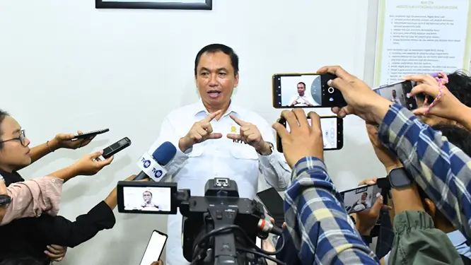 Ketua KPPU M. Fanshurullah Asa 
dalam kegiatan Outlook Persaingan Usaha 2025.(Dok:KPPU)