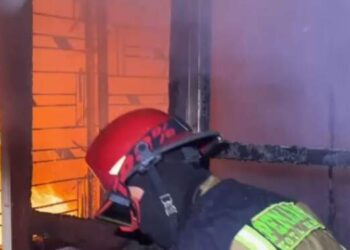 Rumah Lantai 3 di Medan Maimun Terbakar